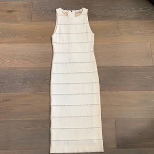 Alice and Olivia Size XS midi white dress